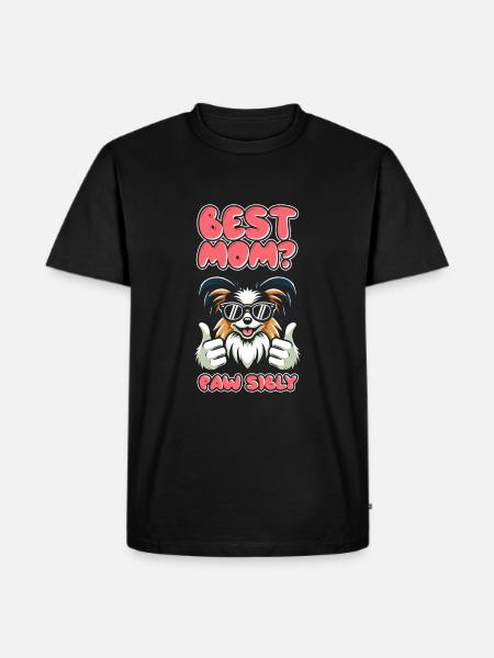 Papillon Mutter Meilleure Maman Pawsibly - T-shirt Premium bio Homme - noir