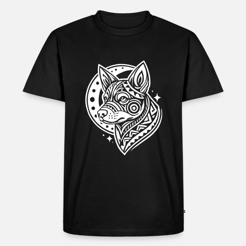 Australian Cattledog Phases de lune - T-shirt Premium bio Homme - noir