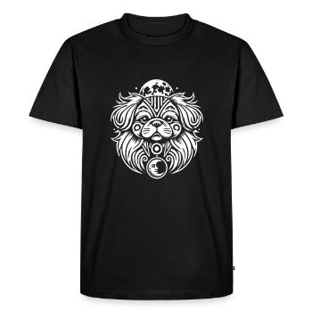 Phases de lune à Pékin - T-shirt Premium bio Homme - noir - Devant - Nico (187cm)