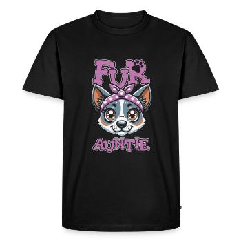 Australian Cattledog Dog Auntie For Auntie - Men's Premium Organic T-Shirt - black - Front - Nico (187cm)