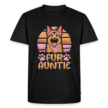 Berger Allemand Chien Tante Pour Tante - T-shirt Premium bio Homme - noir - Devant - Nico (187cm)