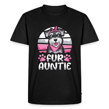 Schnauzer Dog Dog Auntie For Auntie - Men's Premium Organic T-Shirt - black - Front - Nico (187cm)