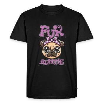 Carlin Chien Chien Tante Pour Tante - T-shirt Premium bio Homme - noir - Devant - Nico (187cm)