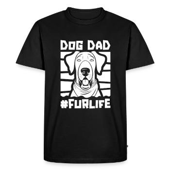 Dogue Allemand Chien Papa Pour La Vie - T-shirt Premium bio Homme - noir - Devant - Nico (187cm)