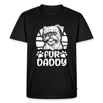 Brussels Griffon Dog Dad For Daddy - Men's Premium Organic T-Shirt - black - Front - Nico (187cm)