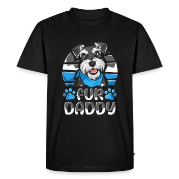 Schnauzer Dad Dog Dad For Daddy - Men's Premium Organic T-Shirt - black - Front - Nico (187cm)