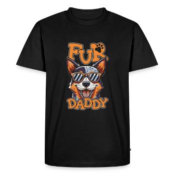 Australian Cattle Dog Father Dog Dad - Men's Premium Organic T-Shirt - black - Front - Nico (187cm)
