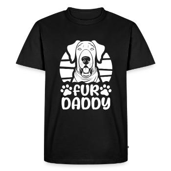 Dogue Allemand Chien Papa Pour Papa - T-shirt Premium bio Homme - noir - Devant - Nico (187cm)
