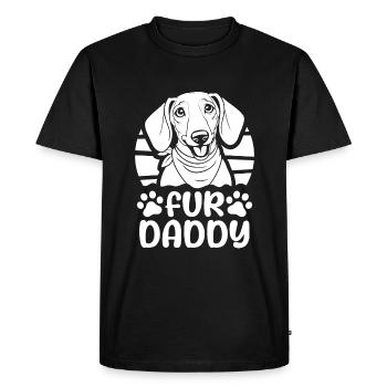 Teckel Teckel Chien Papa Pour Papa - T-shirt Premium bio Homme - noir - Devant - Nico (187cm)