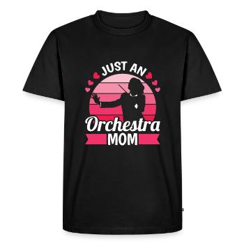 Orchester Mutter Just An Orchestra Mom - Men's Premium Organic T-Shirt - black - Front - Nico (187cm)
