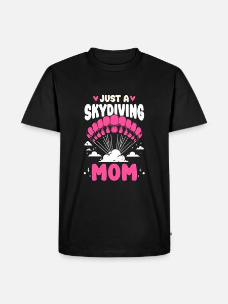 Parachutist Skydiving Mother - Men's Premium Organic T-Shirt - black