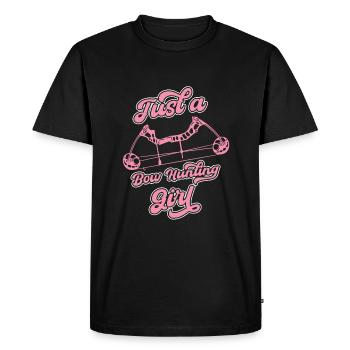 Bow Hunting Bow Hunters Just A Bow Hunting Girl - Men's Premium Organic T-Shirt - black - Front - Nico (187cm)