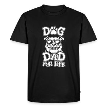 American Bully Dog Dad For Life - Men's Premium Organic T-Shirt - black - Front - Nico (187cm)