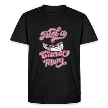 Canoë Canoë Juste une maman canoë - T-shirt Premium bio Homme - noir - Devant - Nico (187cm)