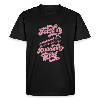 Karaoke Just A Karaoke Girl - Men's Premium Organic T-Shirt - black - Front - Nico (187cm)