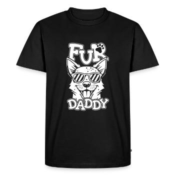 Bouvier australien chien papa pour papa - T-shirt Premium bio Homme - noir - Devant - Nico (187cm)