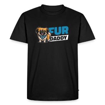 Pekingese Dog Dad For Daddy - Men's Premium Organic T-Shirt - black - Front - Nico (187cm)