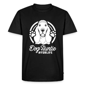 Bassett chien chien tante pour la vie - T-shirt Premium bio Homme - noir - Devant - Nico (187cm)
