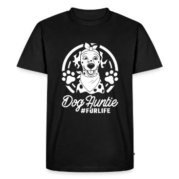 Chien Dalmatien Tante Pour La Vie - T-shirt Premium bio Homme - noir - Devant - Nico (187cm)