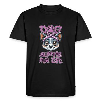 Tante australienne de chien de bétail pour la vie - T-shirt Premium bio Homme - noir - Devant - Nico (187cm)