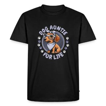 Teckel Teckel Chien Tante Pour La Vie - T-shirt Premium bio Homme - noir - Devant - Nico (187cm)