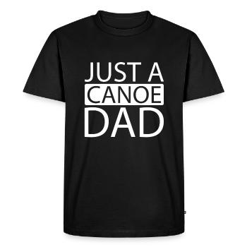 Canoë Canoéiste Juste un papa canoë - T-shirt Premium bio Homme - noir - Devant - Nico (187cm)