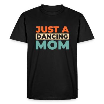 Danseuse Danseuse Juste Une Maman Dansante - T-shirt Premium bio Homme - noir - Devant - Nico (187cm)
