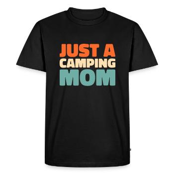 Tent Camping Camping Just A Camping Mom - Men's Premium Organic T-Shirt - black - Front - Nico (187cm)