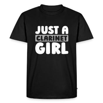 Clarinette : clarinettiste juste une clarinette - T-shirt Premium bio Homme - noir - Devant - Nico (187cm)