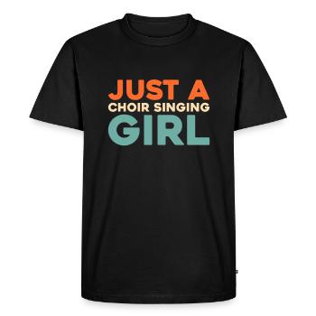 Chanteuse de chorale Juste une chanteuse de chorale - T-shirt Premium bio Homme - noir - Devant - Nico (187cm)