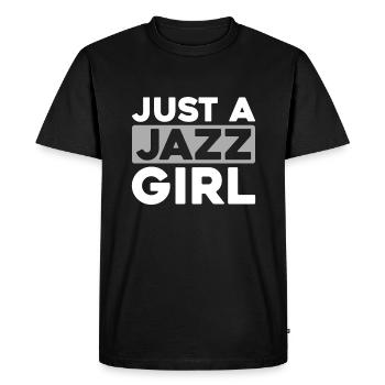 Jazz Music Just A Jazz Girl - Men's Premium Organic T-Shirt - black - Front - Nico (187cm)