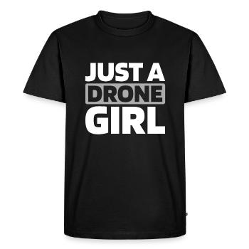 Drone Quadcopter Just A Drone Girl - Men's Premium Organic T-Shirt - black - Front - Nico (187cm)