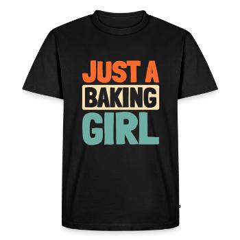Boulangerie Boulangerie Juste une boulangère - T-shirt Premium bio Homme - noir - Devant - Nico (187cm)