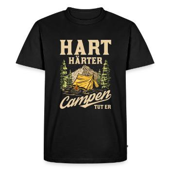 Tent Camping Camping - Men's Premium Organic T-Shirt - black - Front - Nico (187cm)