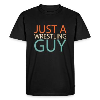 Lutteur Juste un lutteur - T-shirt Premium bio Homme - noir - Devant - Nico (187cm)