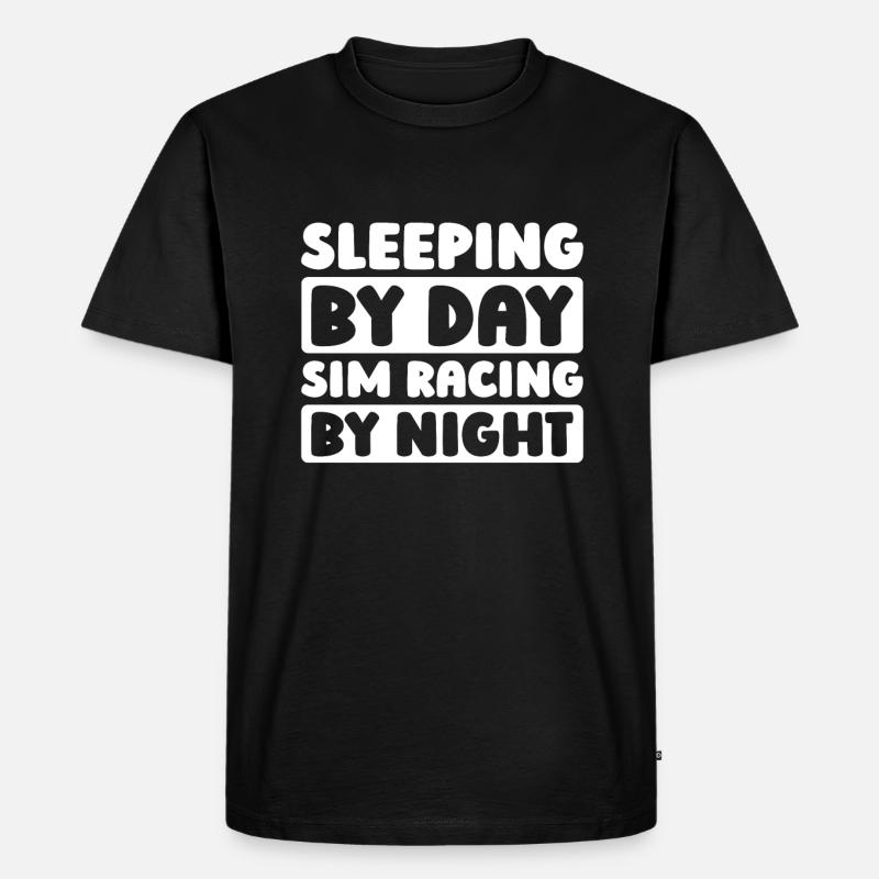 Sim Racing - Männer Premium Bio T-Shirt - Schwarz