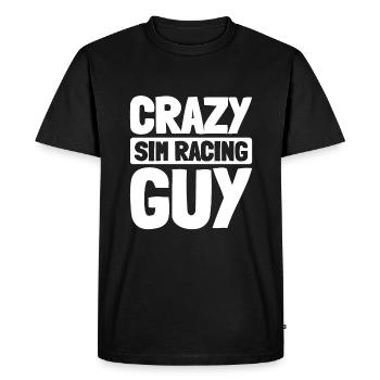 Sim Racing - Men's Premium Organic T-Shirt - black - Front - Nico (187cm)