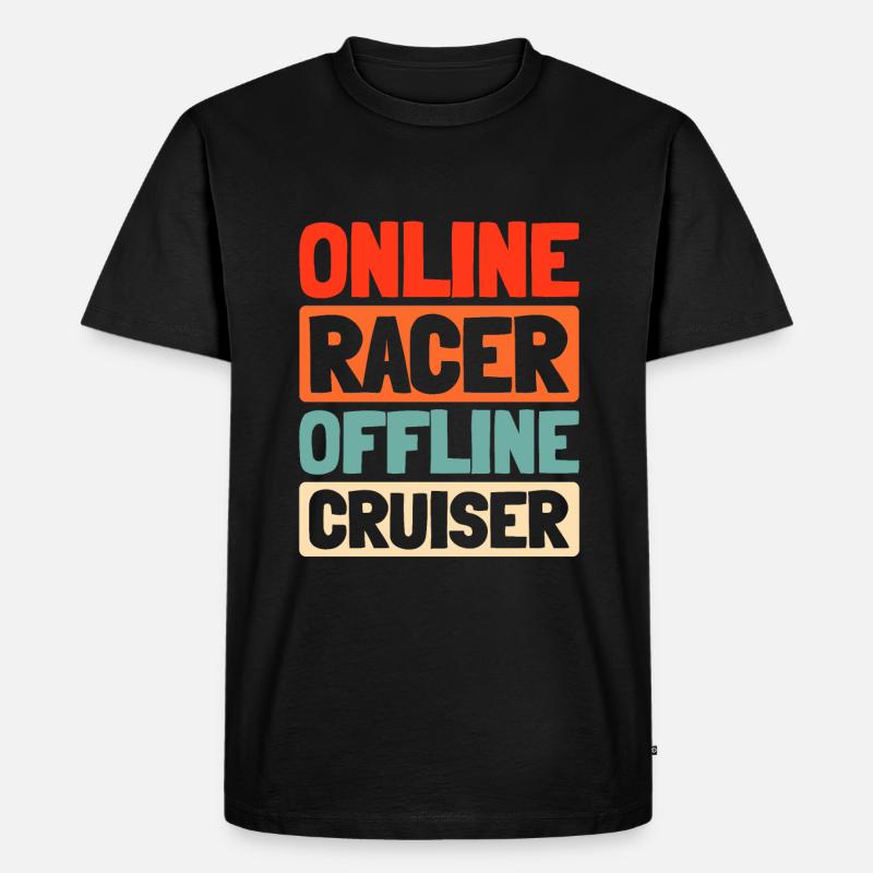 Sim Racing - Männer Premium Bio T-Shirt - Schwarz