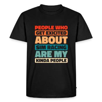 Sim Racing - T-shirt Premium bio Homme - noir - Devant - Nico (187cm)