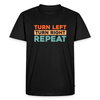 Sim Racing - Men's Premium Organic T-Shirt - black - Front - Nico (187cm)
