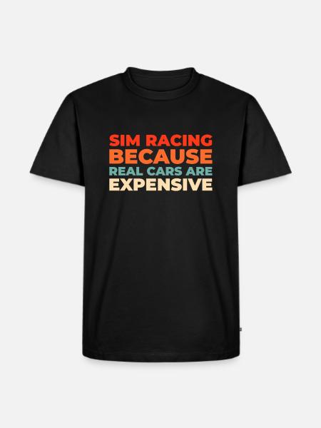 Sim Racing - Men's Premium Organic T-Shirt - black