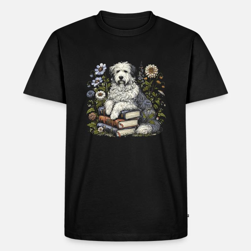 Altenglischer Schäferhund Bobtail - Männer Premium Bio T-Shirt - Schwarz