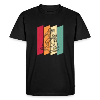 Ski Après-ski Ski Ninja - T-shirt Premium bio Homme - noir - Devant - Nico (187cm)