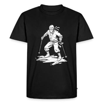 Ski Après-ski Ski Ninja - T-shirt Premium bio Homme - noir - Devant - Nico (187cm)