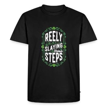 Irish Dance Irischer Tanz - Men's Premium Organic T-Shirt - black - Front - Nico (187cm)