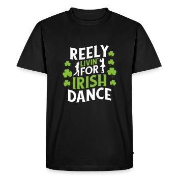 Danse Irlandaise Irischer Tanz - T-shirt Premium bio Homme - noir - Devant - Nico (187cm)