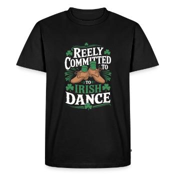 Danse Irlandaise Irischer Tanz - T-shirt Premium bio Homme - noir - Devant - Nico (187cm)