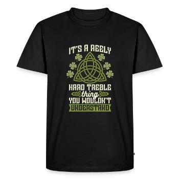Irish Dance Irischer Tanz - Men's Premium Organic T-Shirt - black - Front - Nico (187cm)