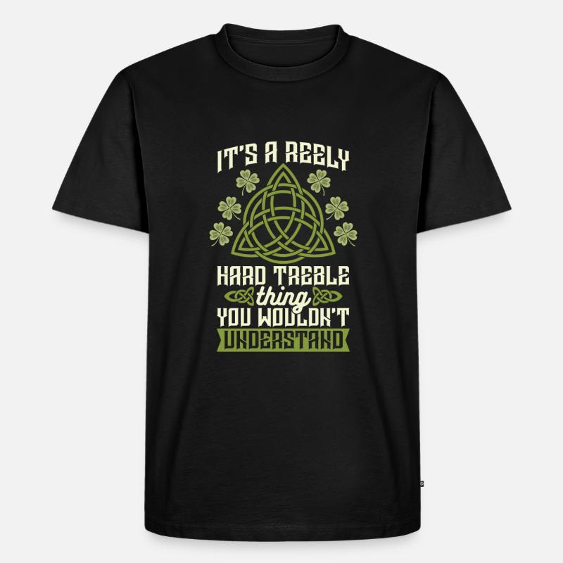 Irish Dance Irischer Tanz - Männer Premium Bio T-Shirt - Schwarz