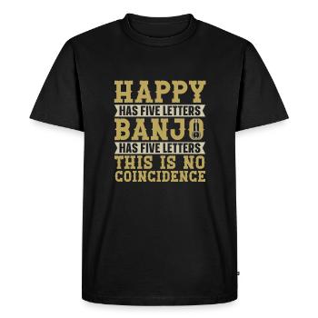 Banjo - T-shirt Premium bio Homme - noir - Devant - Nico (187cm)
